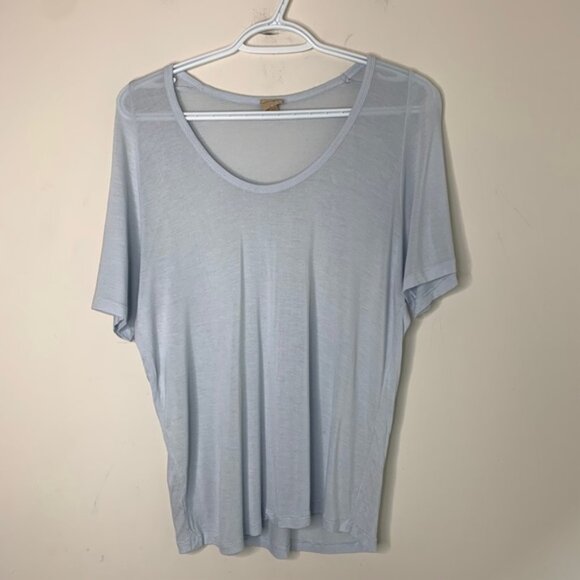 Aritzia Wilfred Free Tee T-Shirt Short Sleeve Relaxed fit Pale Blue Size XXS - Picture 7 of 15